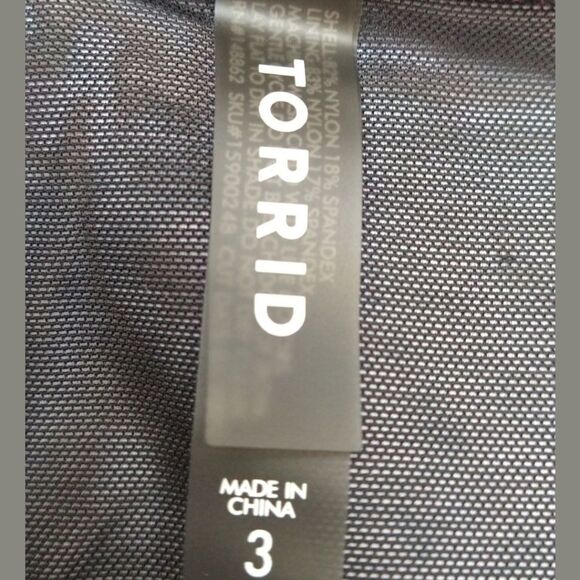 Torrid Plus Size Tie Dye Fuchsia & Black High Waist Ruched Two Piece SwimSuit3X - Picture 9 of 15